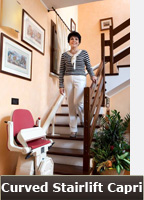 CAPRI Chairlift for curved staircases By Vimec